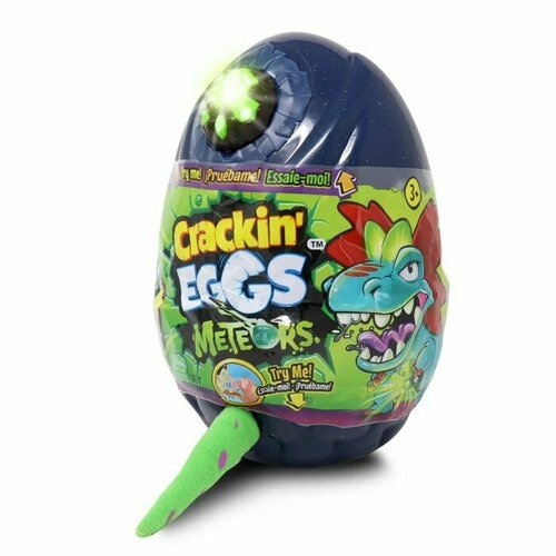 Мягкая игрушка динозавр CrackinEggs 22 см в яйце со звуком и световыми эффектами микс 5290₽