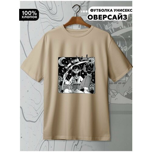 фото Футболка hypnotica, размер xs, бежевый