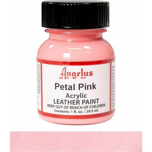 Акриловая художественная краска Angelus для ткани и кожи, Petal pink 189 (нежно-розовый), 29.5 мл