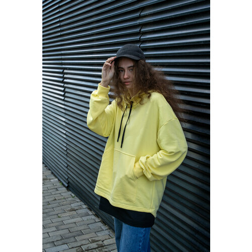 фото Худи , размер l, желтый slovo