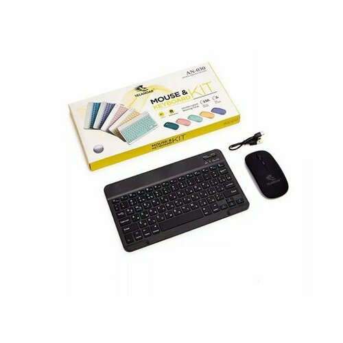 Беспроводная клавиатура и мышь Yelandar AN-030, bluetooth, черный