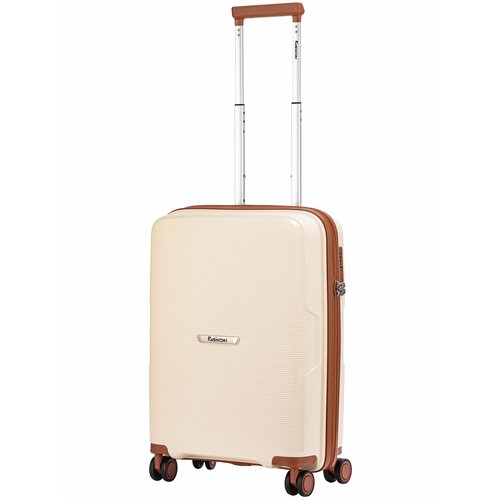 фото Чемодан robinzon, 37 л, размер s, бежевый