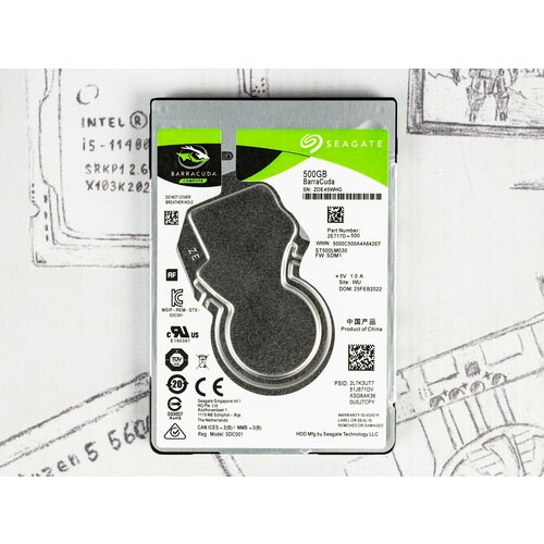 25 жесткий диск Seagate BarraCuda 500Gb 289200₽