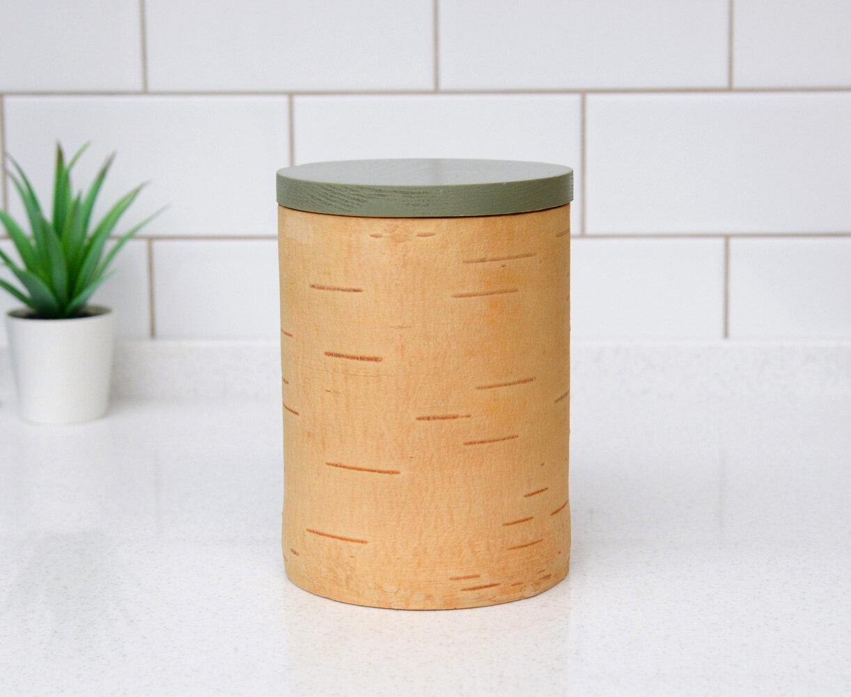 фото Баночка для хранения с крышкой D10 H14,5 "Эвкалипт"