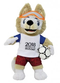 Мягкая игрушка FIFA-2018 "Волк Забивака" 24 см T11384