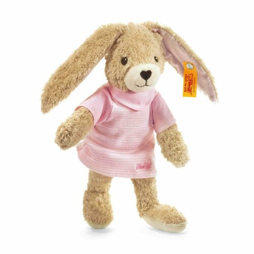 фото Мягкая игрушка steiff hoppel rabbit pink (штайф кролик хоппель розовый 20 см)