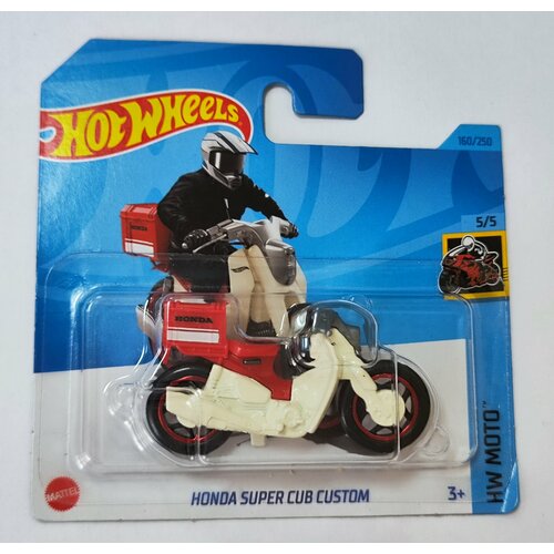 Hot Wheels Машинка базовой коллекции HONDA SUPER CUB CUSTOM 5785/HKG43 машинка hot wheels 5785 hw drag strip honda civic custom hkh33 n521