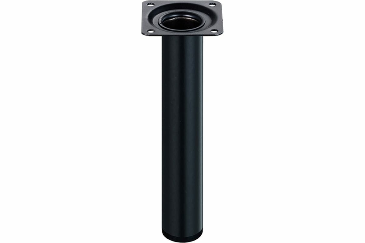 фото Ножка Tech-Krep металл, круглая, нерегулируемая, D30x200 мм, черная - накл. 152185