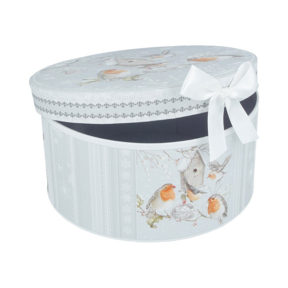 Grand Gift Коробка картонная круглая бумажная в ассортименте №03 16.8х16.8х8 см маленькая 304/3