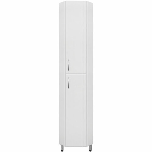 Style Line Шкаф пенал Style Line Веер 30 угловой Белый глянец