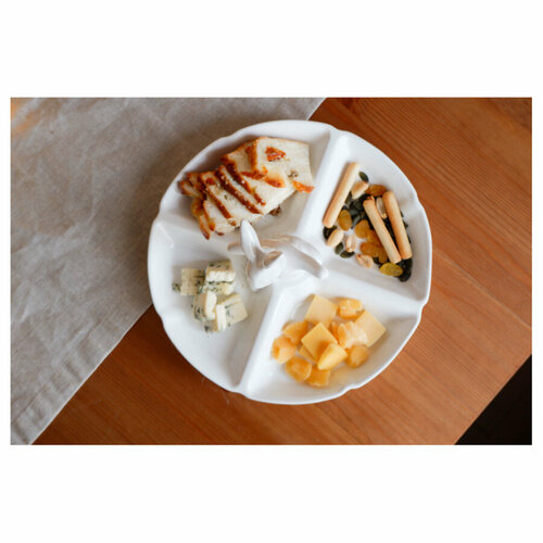 Менажница Claystreet Кролик-озорник 25см, белый, фарфор