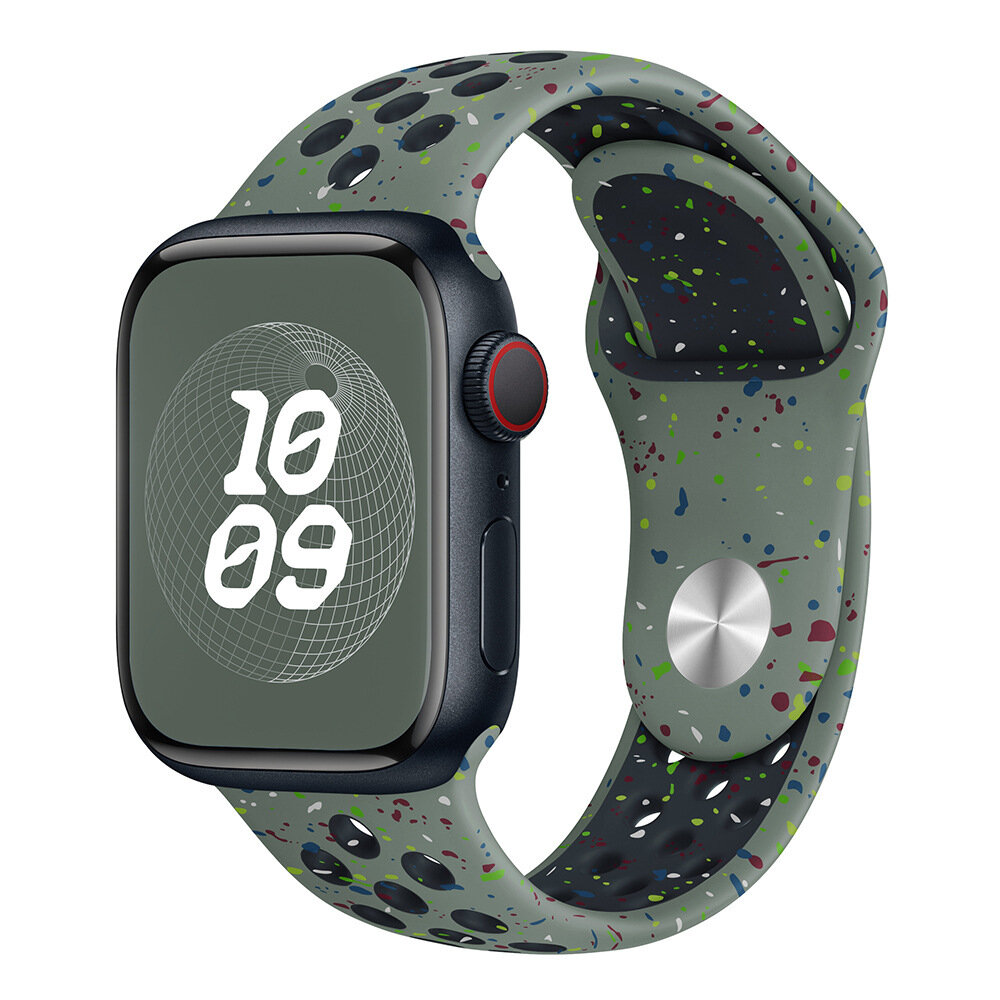 Ремешок силиконовый для Apple Watch 1-9, SE 38 мм, 40 мм, 41 мм, размер M/L, цвет Cargo khaki