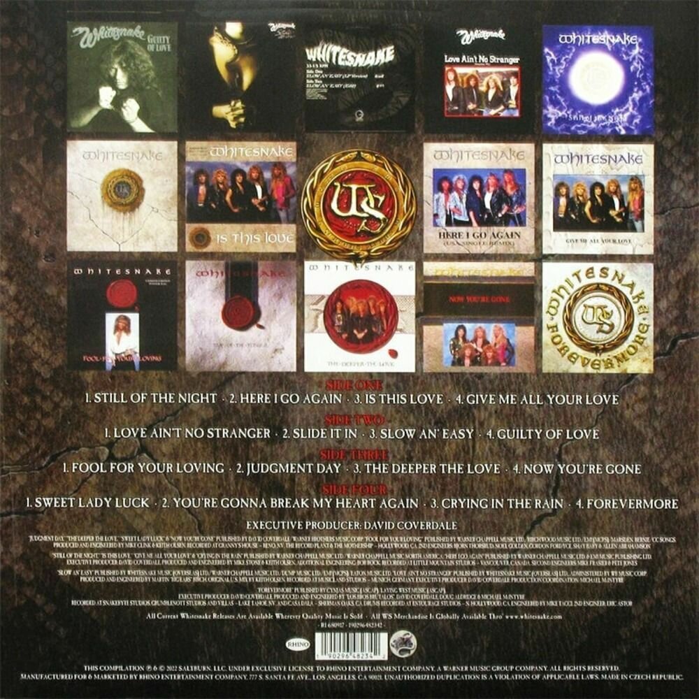 Виниловая пластинка Whitesnake. Greatest Hits (2 LP) Warner Music - фото №6