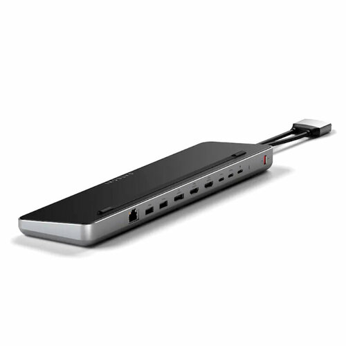 Зарядное устройство Satechi Dual Dock Stand Docking Station with NVMe SSD Enclosure Black-Silver ST-DDSM док станция для macbook