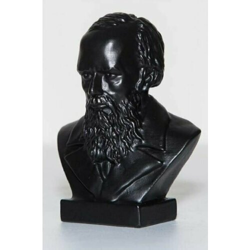 Каслинское чугунное литьё; Бюст вмнтажный "Достоевский Ф. М." черный