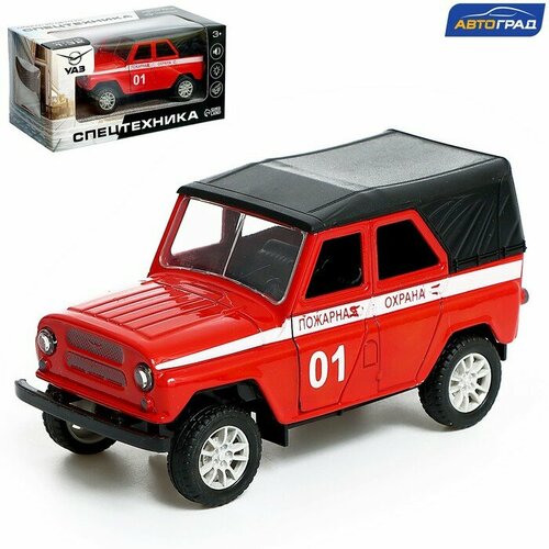 Машина металлическая УАЗ Hunter Пожарная служба инерция 132 свет и звук 951₽