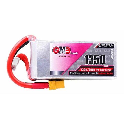 Аккумулятор GNB 1350мАч 4S 130C LiPo XT60