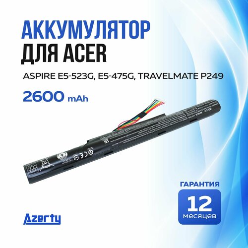 аккумулятор для ноутбука acer aspire e5 523g 14 8v 2200mah as16a7k as16a8k Аккумулятор AS16A5K для Acer Aspire E5-475G / E5-523G / E5-774G (AS16A7K, AS16A8K)
