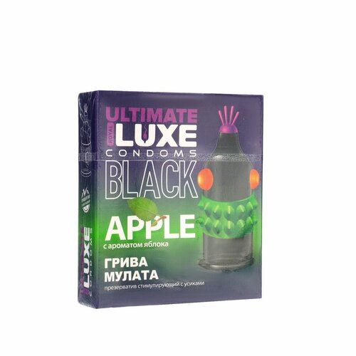 Презервативы BLACK ULTIMATE Грива Мулата, яблоко, 1 шт