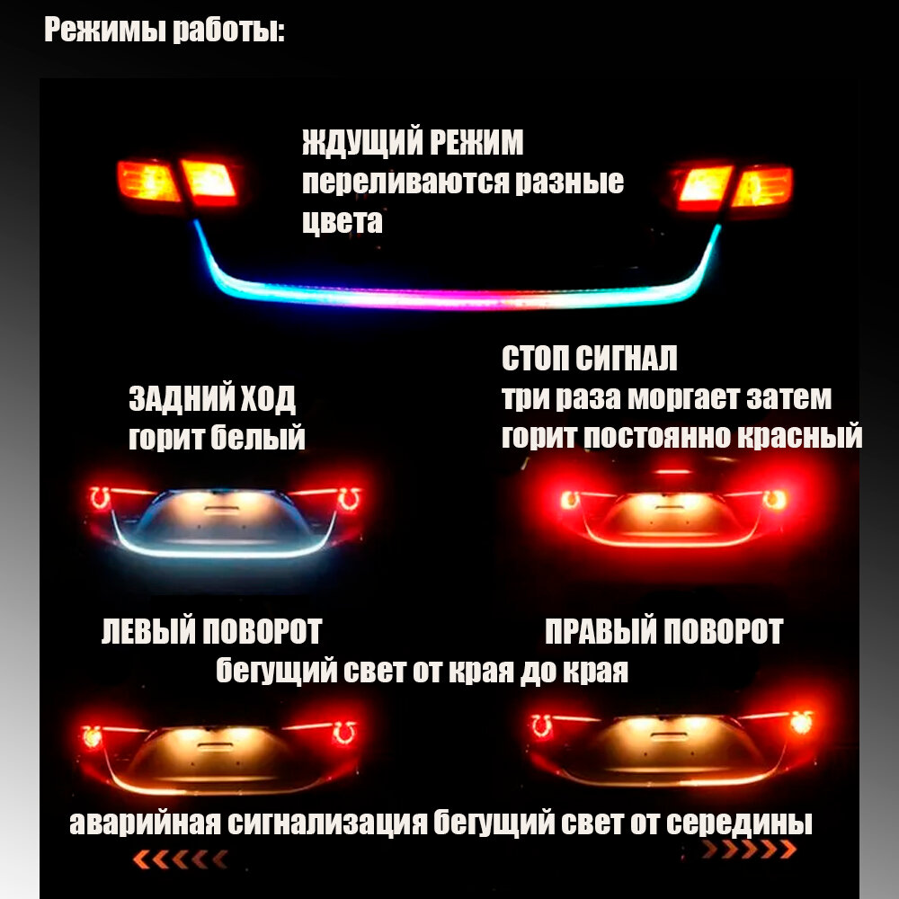 Светодиодная подсветка авто BOXLAMP 54 c бегущим поворотником