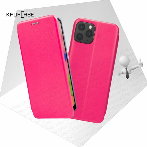 Чехол книжка KaufCase для телефона Apple iPhone 11 Pro (5.8), ярко-розовый. Трансфомер чехол книжка kaufcase для телефона apple iphone 11 pro 5 8 золото трансфомер