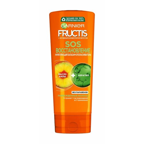 Кондиционер Garnier Fructis SOS восстановление для секущихся и поврежденных волос бальзам для волос garnier бальзам для секущихся и очень поврежденных волос укрепляющий с керафилом и маслом амлы sos восстановление fructis