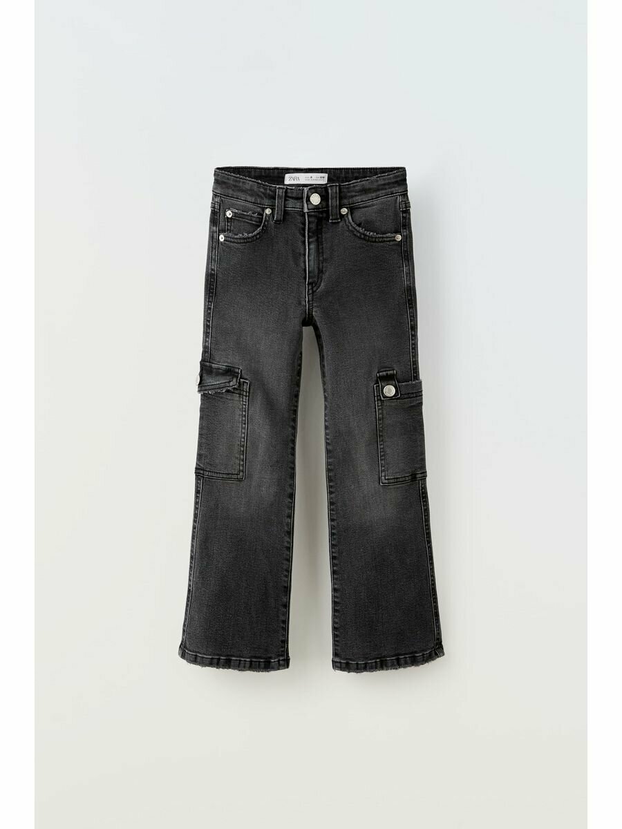 Джинсы Zara, размер 116, черный