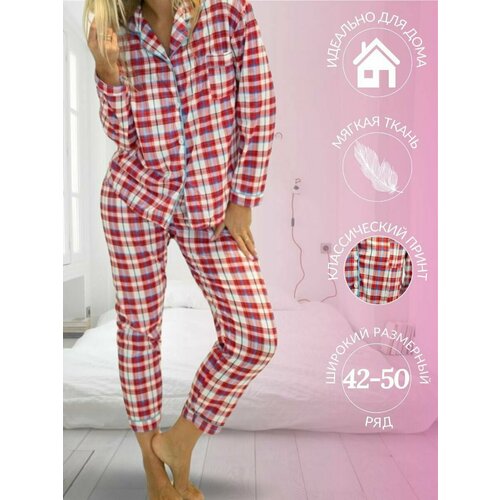 Пижама , размер M, белый, розовый женская пижама домашний костюм одежда для сна пижама ночное белье пижамные комплекты комплект одежды ночная рубашка нижнее белье для с