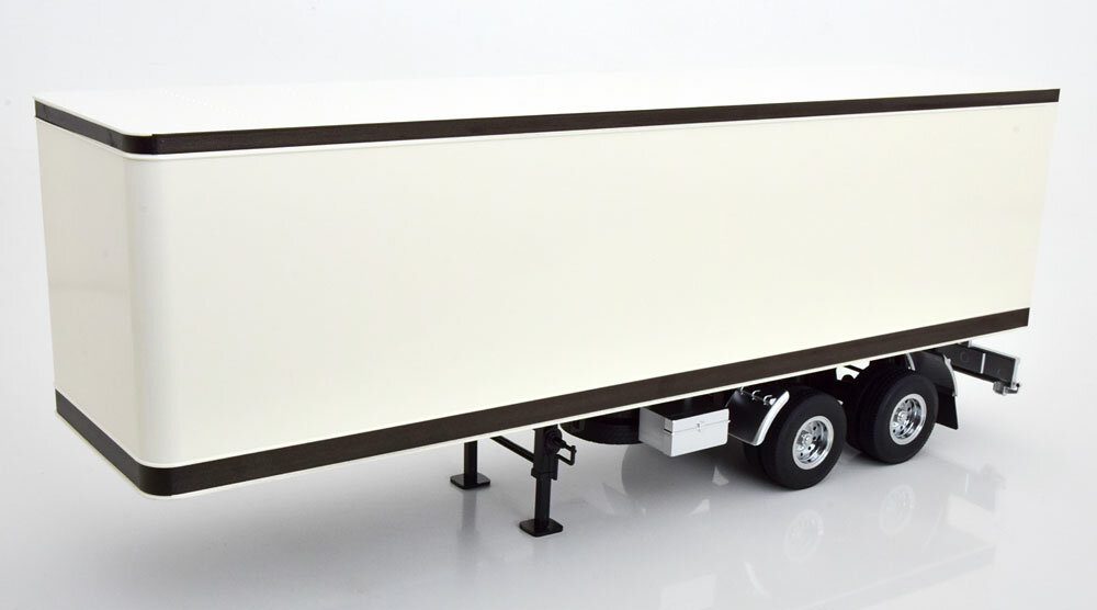 Trailer semi-trailer white black