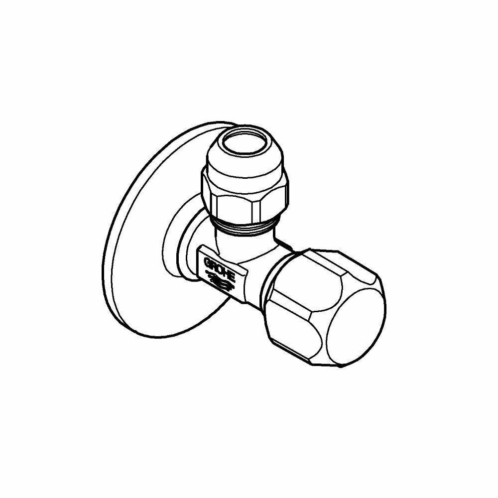 Угловой вентиль Grohe - фото №11