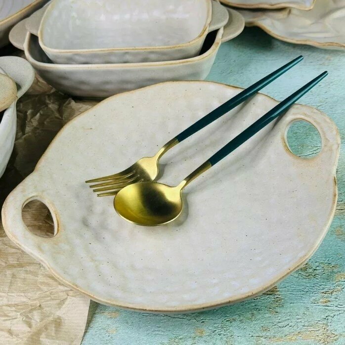 фото Набор из 2 блюд 27см дюна с ручками Фарфор 205-694 118-205-694