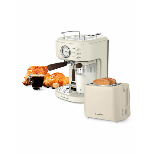 Кофеварка BRAYER BR1108 Тостер BRAYER BR2106 1439900₽