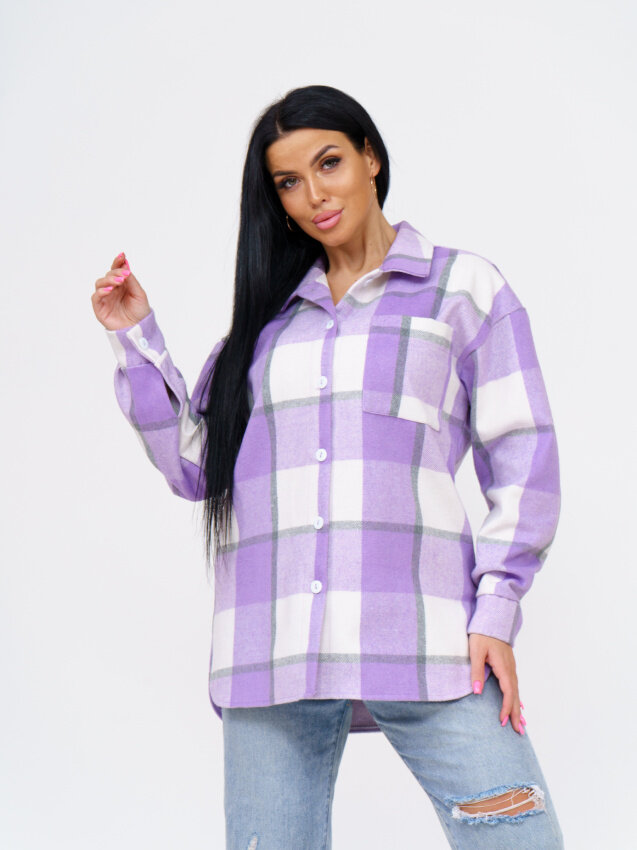 Рубашка ИСА-Текс фиолетовый 