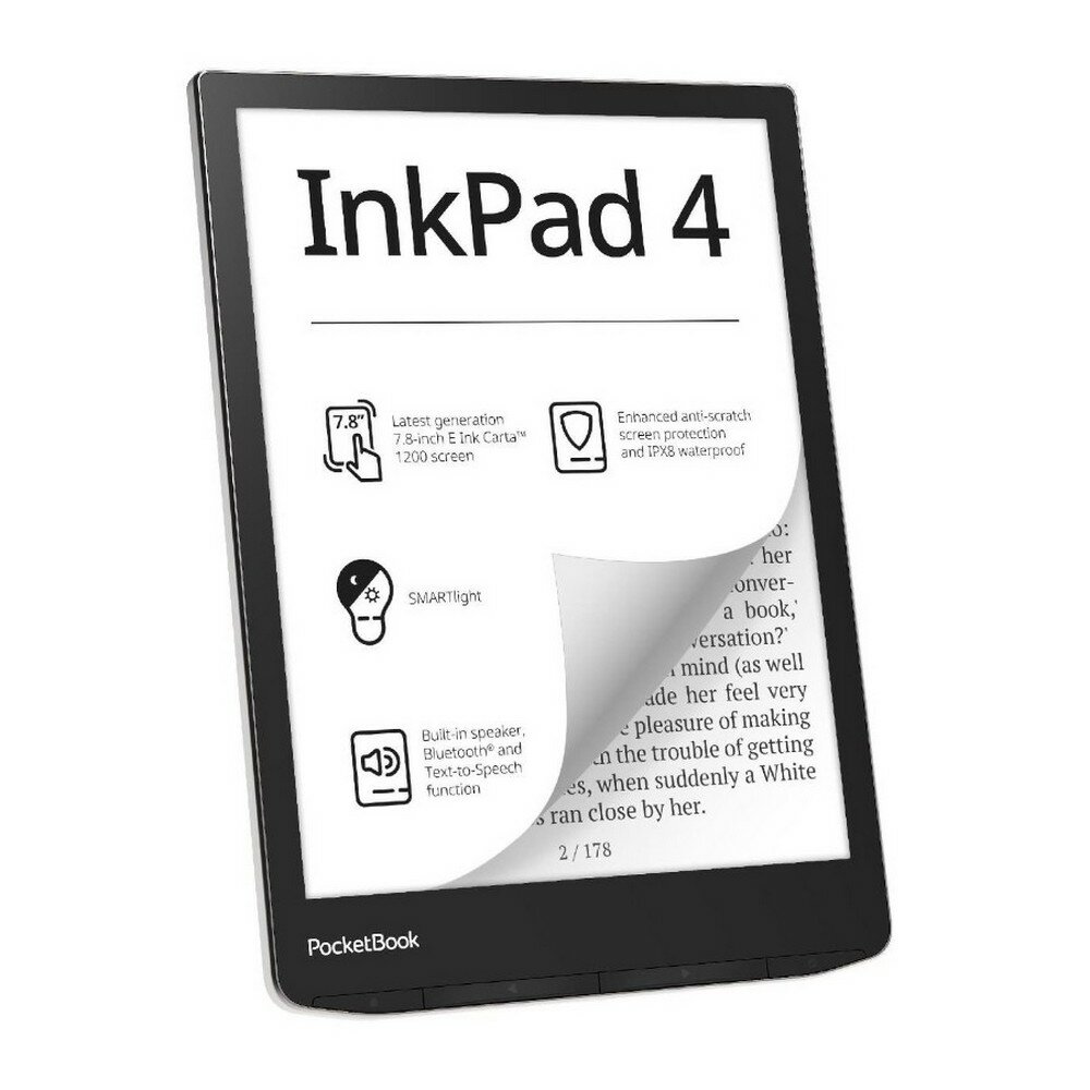 Электронная книга PocketBook 743G Ink Pad 4 32Gb Stardust Silver (PB743G-U-WW)