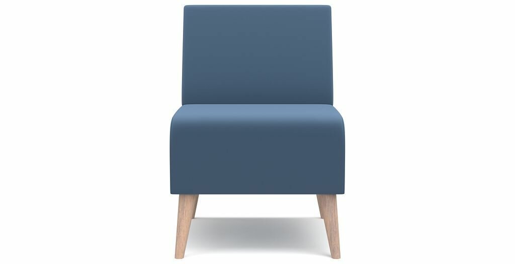 Кресло PUSHE Килт без подлокотников, нераскладное, для кухни, прихожей, балкона, детской, синий Balance 784