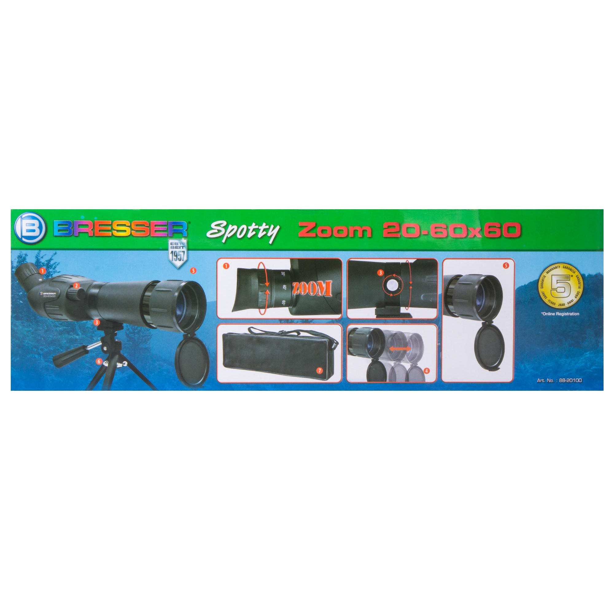 Зрительная труба BRESSER Junior Spotty 20-60x60 черный - фото №10