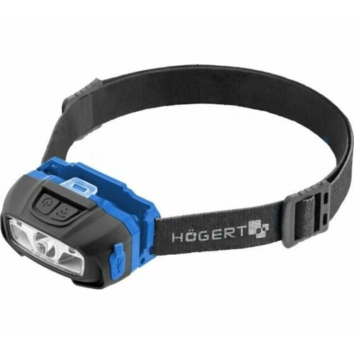 Налобный фонарь с датчиком движения USB, 6 функций. HOEGERT