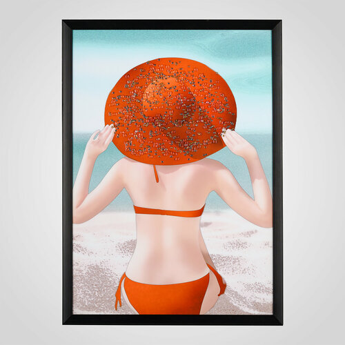 Интерьерное Панно на Холсте с Кристальной аппликацией 