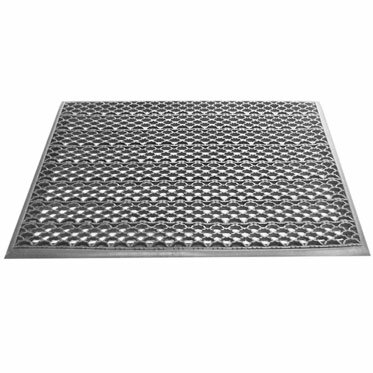 фото Грязезащитный входной коврик из ПВХ-модулей Scrub-10 серый, 40х60 см