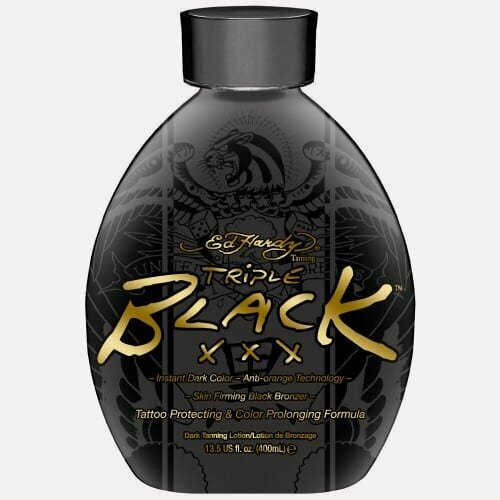 Изображение товара Крем для солярия ED HARDY TRIPLE BLACK XXX, с бронзаторами, 400 мл.