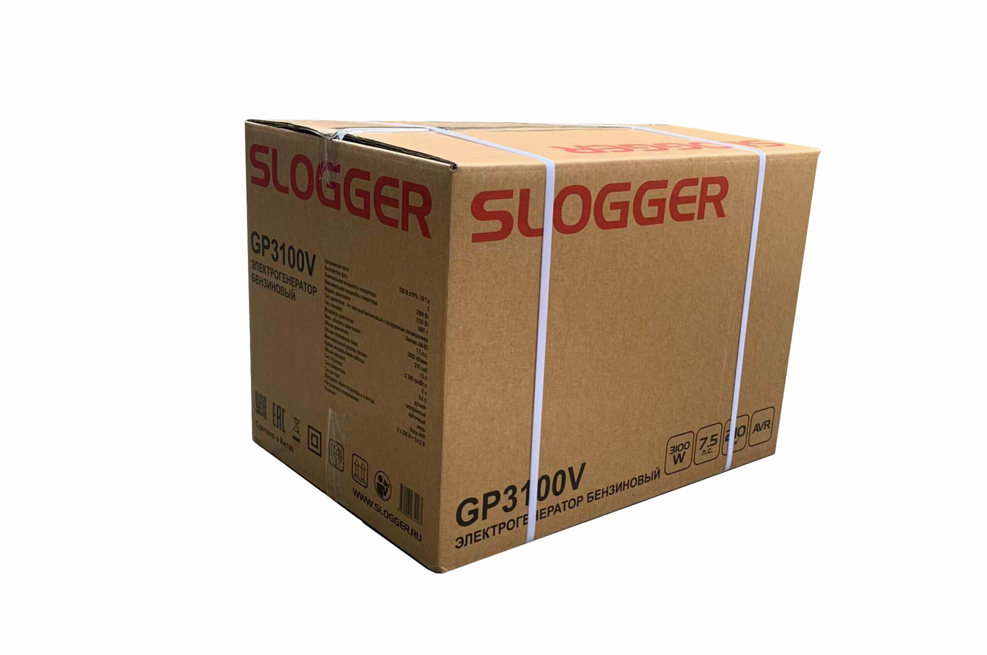 Генератор бензиновый Электрический Slogger GP3100V (3.1 кВт, 7.5 л.с,) - фотография № 5