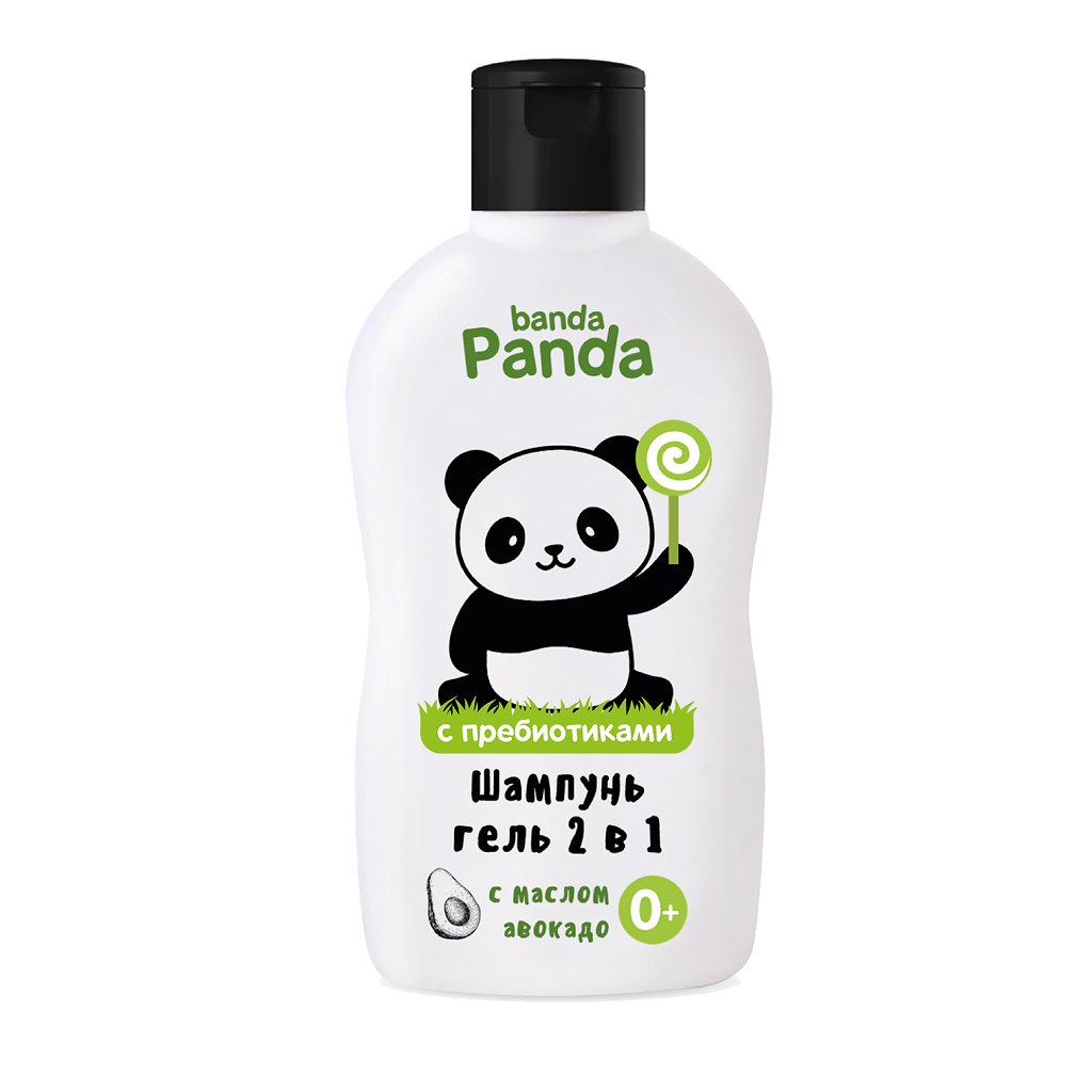 Шампунь-гель детский Banda Panda с маслом авокадо 250мл Наша мама - фото №10