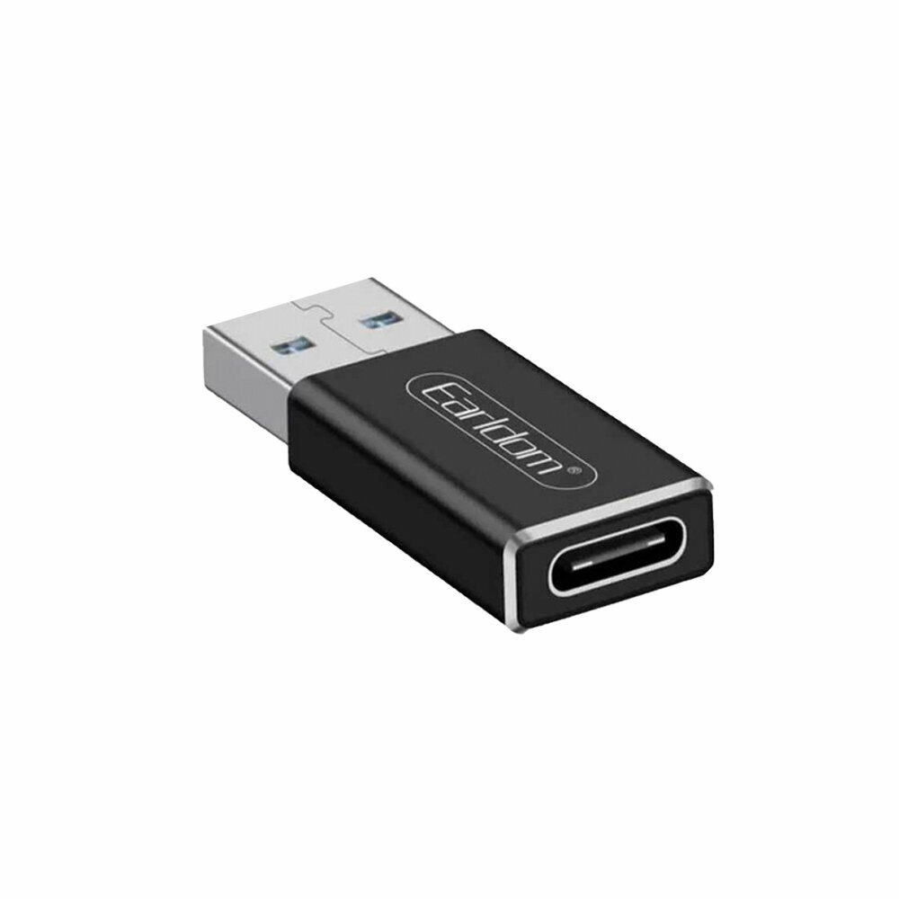 Переходник Earldom ET-TC07, USB 3.0 - USB Type-C, для подключения различных устройств, черный