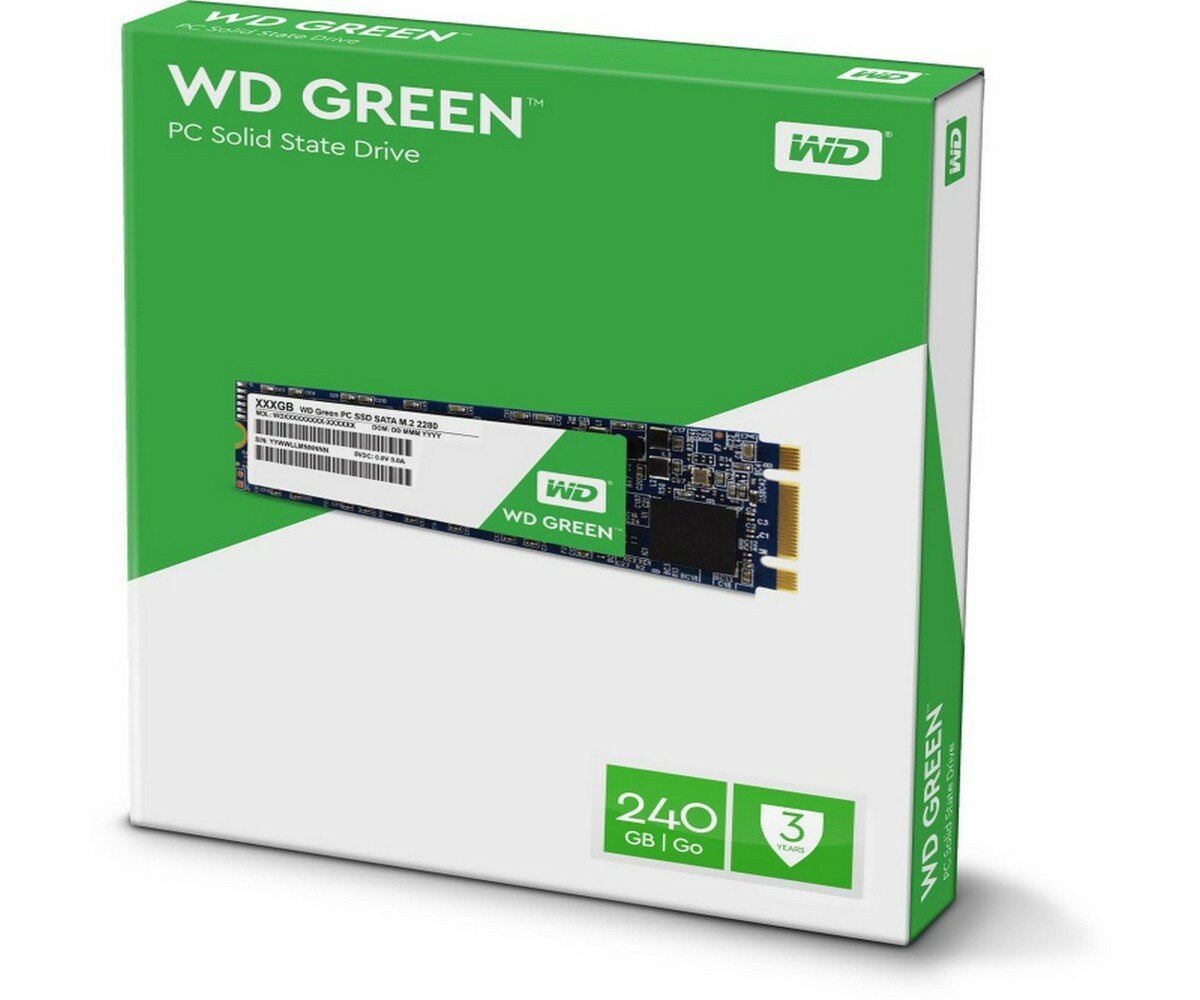 Накопитель SSD WD SATA2.5" 240GB SLC GREEN (WDS240G3G0B) - фото №14