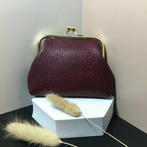 Кошелек YUMA, фактура гладкая, бордовый