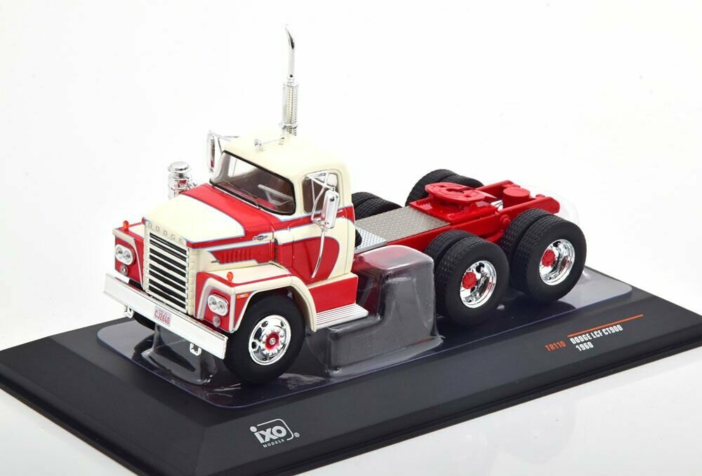 DODGE LCF CT900 1960 White/Red, масштабная модель грузовика коллекционная