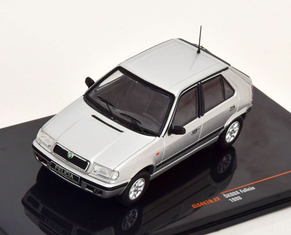 SKODA Felicia (1998), silver, масштабная модель автомобиля коллекционная