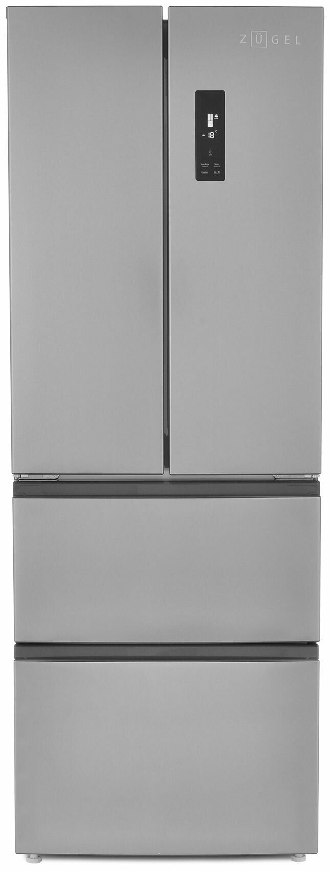Многокамерный холодильник ZUGEL ZRFD361X, нержавеющая сталь