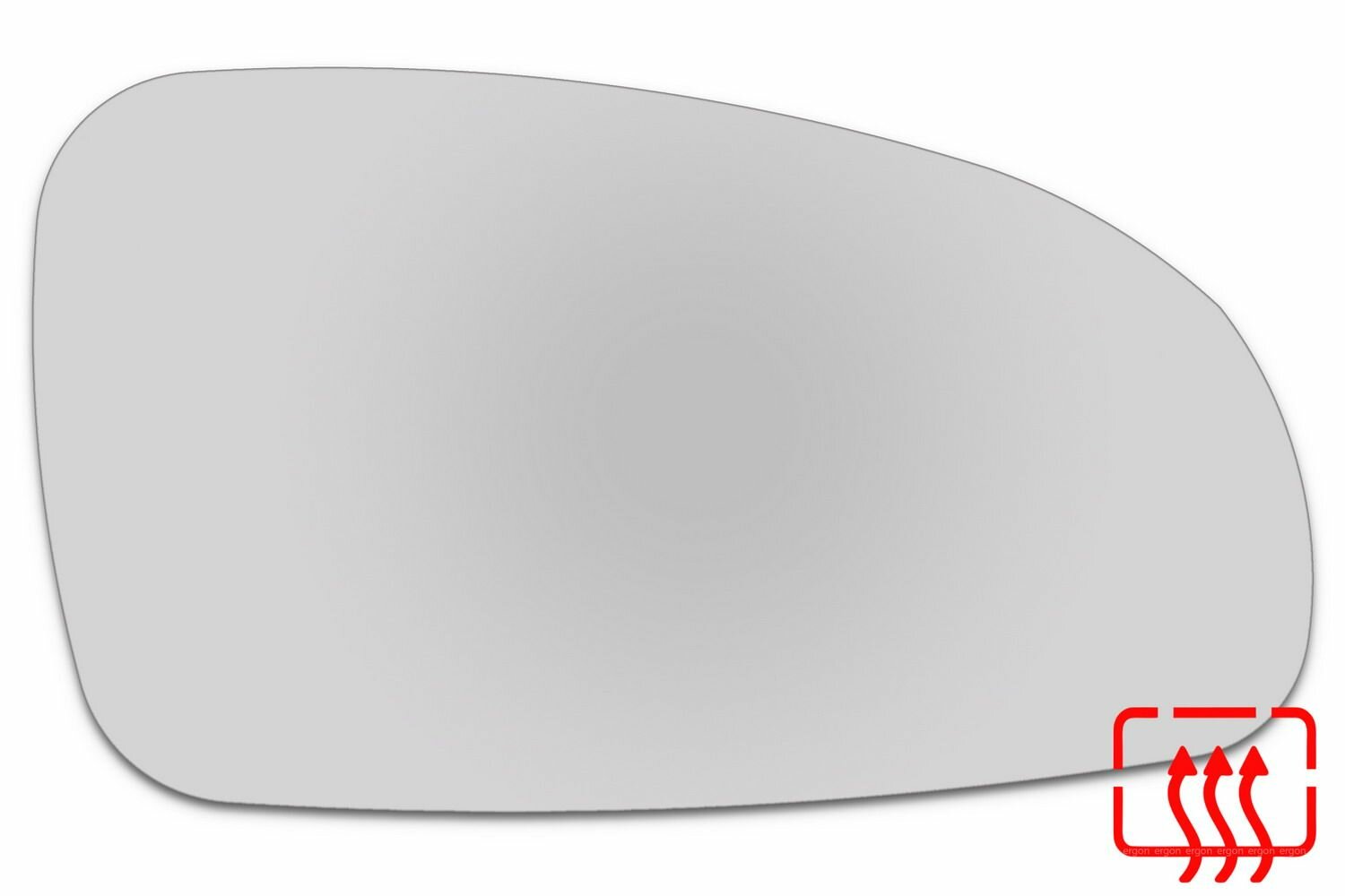 Зеркальный элемент правый CHEVROLET Aveo I Type A (03-08) сфера нейтральный с обогревом