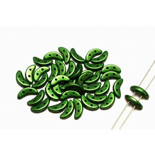 бусины crescent beads 10х3мм цвет 0310 77042cr saturated metallic sage green 708 049 5г около 40 шт Бусины Crescent beads 10х3мм, цвет 0310-77059CR Saturated Metallic Kale, 708-056, 5г (около 40 шт)